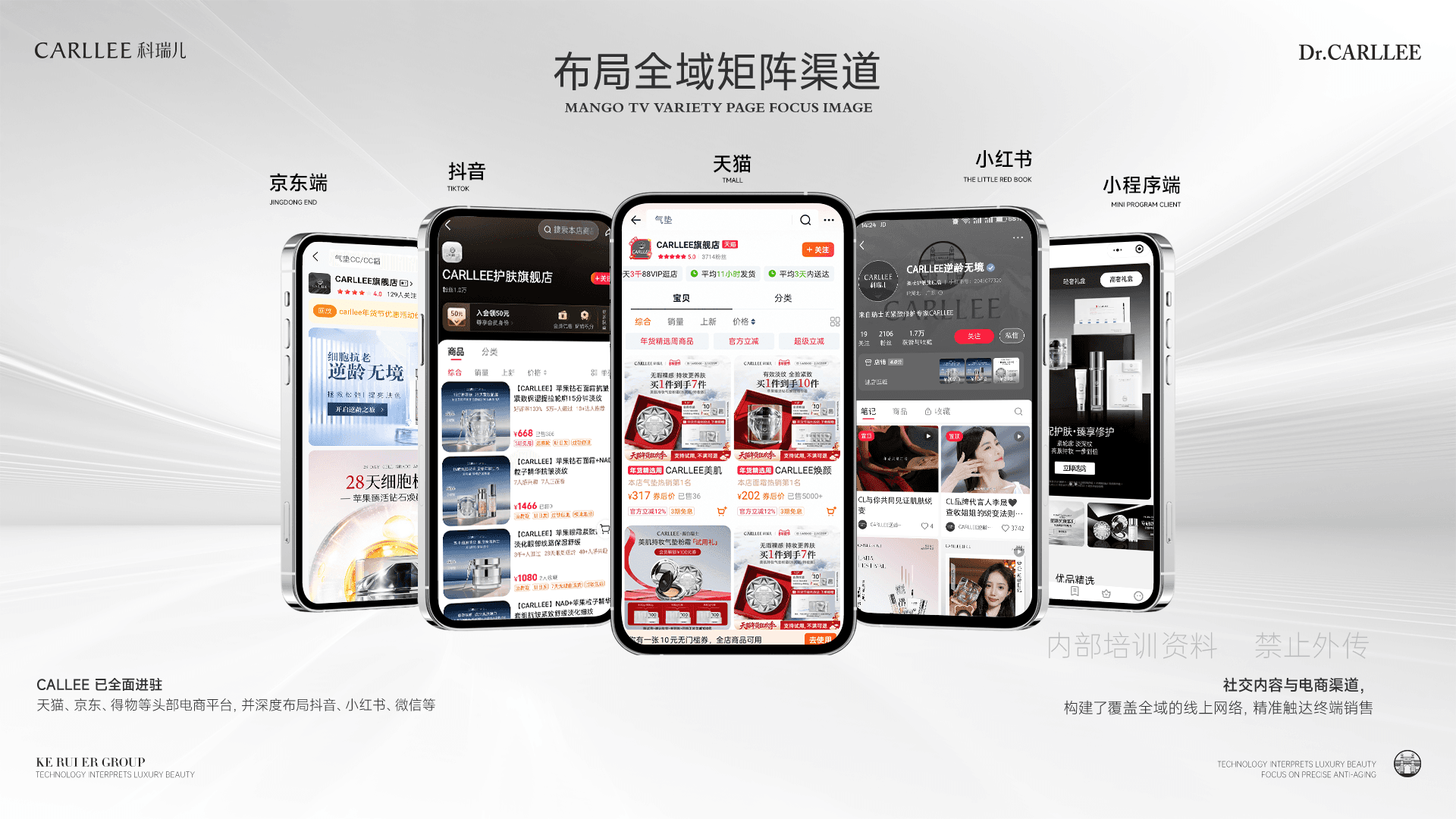 DR.CARLLEE全域内容与电商渠道矩阵